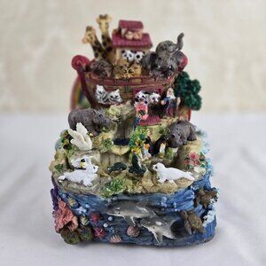 Noah's Ark Heavy Resin Highly Detailed Figurine Decor Decoration Colorful Animal